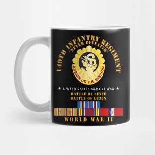 149th Infantry Regiment - Battle of Leyet-Luzon - COA - WWII PAC SVC X 300 Mug